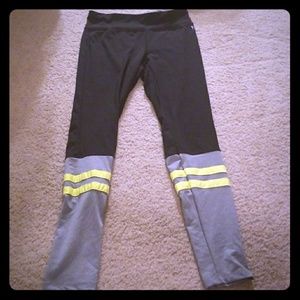 Black & Grey Full Length Yoga Leggings